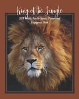 King of the Jungle 2019 Weekly Monthly Agenda Planner and Engagement Book
