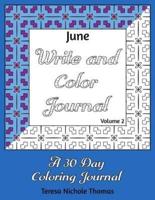 June Write and Color Journal - Volume 2