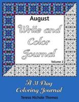 August Write and Color Journal - Volume 2