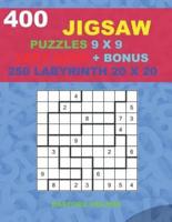 400 JIGSAW Puzzles 9 X 9 VERY HARD + BONUS 250 LABYRINTH 20 X 20