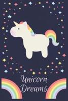 Unicorn Dreams Journal for Girls Blank and Lined Pages for Journaling and Drawing