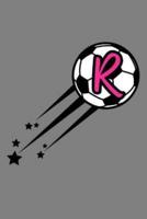 R Monogram Initial Soccer Journal