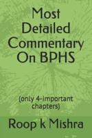 Most Detailed Commentary On BPHS: (only 4-important chapters)