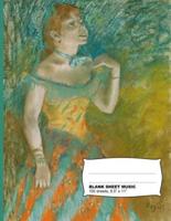 Edgar Degas the Singer Blank Sheet Music Notebook