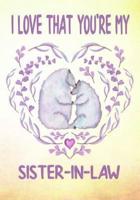 I Love That You're My Sister-In-Law Keepsake Journal Sheep