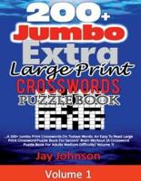 200+ Jumbo Extra Large Print Crosswords Puzzle Book