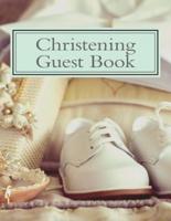 Christening Guest Book