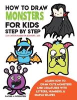 How to Draw Monsters for Kids Step by Step Easy Cartoon Drawing for Beginners & Kids