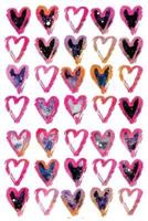 Hearts Watercolor Pink Pattern