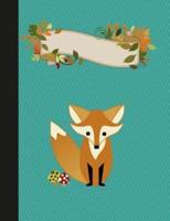 Woodland Fox Primary Story Journal Composition Book