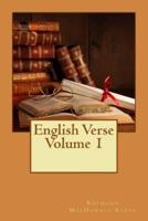 English Verse Volume 1
