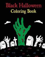Black Halloween Coloring Book by Bee Book
