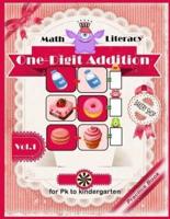 Math Literacy One-Digit Addition Practice Book for Pk to Kindergarten