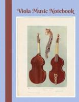 Blank Sheet Music Notebook Viola