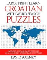 Large Print Learn Croatian With Word Search Puzzles