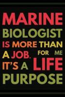 Marine Biologist Is More Than a Job