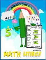 Math Literacy Workbook Mix Game Kindergarten Learning by Playing