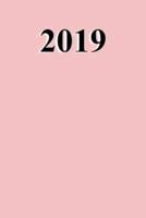 2019 Daily Planner Baby Pink Color Simple Plain Baby Pink 384 Pages