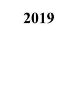2019 Daily Planner White Color Simple Plain 384 Pages