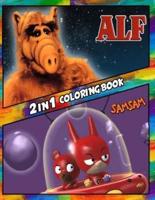 2 in 1 Coloring Book Alf and Samsam