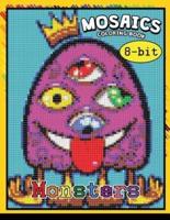 Monster 8-ฺBit Mosaics Coloring Book