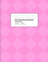 Pink Checkerboard Notebook