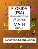 7th Grade Florida Fsa, 2019 Math, Test Prep