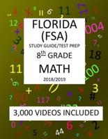 8th Grade Florida Fsa, 2019 Math, Test Prep