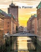 2018-2019 Undated Weekly Planner City River Scene