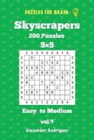 Puzzles for Brain Skyscrapers - 200 Easy to Medium 9X9 Vol. 4
