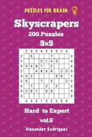 Puzzles for Brain Skyscrapers - 200 Hard to Expert 9X9 Vol. 6