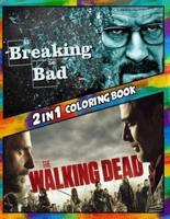 2 in 1 Coloring Book Breaking Bad and the Walking Dead