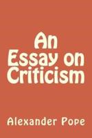 An Essay on Criticism