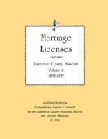 Lawrence County Missouri Marriages 1893-1897