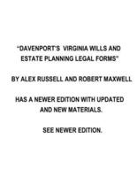 Davenport's Virginia Wills And Estate Planning Legal Forms
