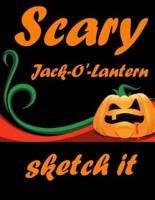 Scary Jack-O'-Lantern Sketch It