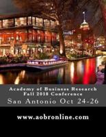 Academy of Business Research Fall 2018 Conference