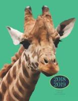 2018 2019 15 Months Giraffe Daily Planner