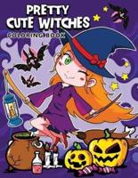 Pretty Cute Witches Coloring Book