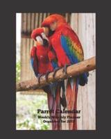 Parrot Calendar Weekly Monthly Planner Organizer for 2019