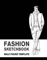 Fashion Sketchbook Male Figure Template