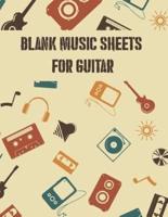 Blank Music Sheets for Guitar