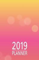 Yellow Pink Ombre 2019 Planner