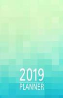 Blue Green Ombre 2019 Planner