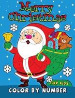 Merry Christmas Color by Number for Kids