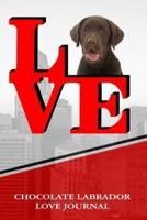 Chocolate Labrador Love Journal