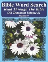 Bible Word Search Read Through The Bible Old Testament Volume 81