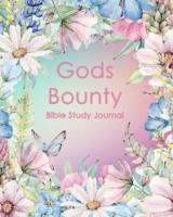 Gods Bounty Bible Study Journal