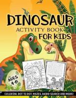 Dinosaur Activity Book for Kids Ages 4-8