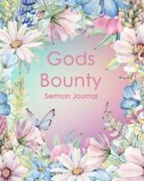 Gods Bounty Sermon Journal